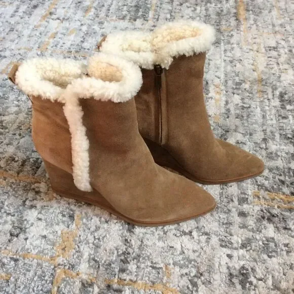 MARC FISHER LTD BRENDAN WEDGE BOOTIE! EUC! SZ 9 - Picture 1 of 11